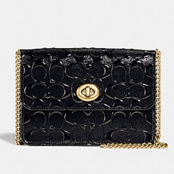 Coach Handbags - 🚦1 DAY SALE 💲 FIRM     COACH: Bowery Debossed Signature Patent Leather  Bag